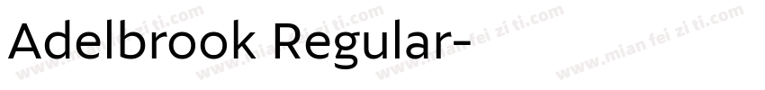 Adelbrook Regular字体转换